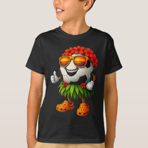 Lustiges Hawaii Fußball Ll Hawaiianischer Tropisch T-Shirt