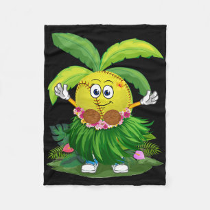 Lustiges Hawaii Softll Ll Hawaiianischer Tropische Fleecedecke