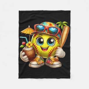 Lustiges Hawaii Softll Ll Hawaiianischer Tropische Fleecedecke