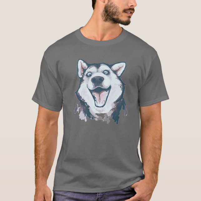 Lustiges heiseres Gesicht T-Shirt (Vorderseite)
