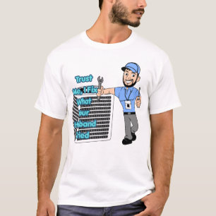 Lustiges Heizungs- und Klimaanlagentechniker-Shirt T-Shirt