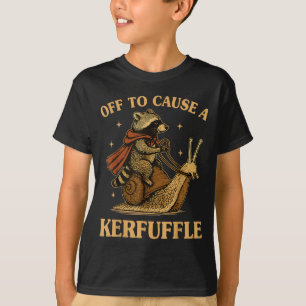 Lustiges Hemd Ausgelöst wegen Aufruhr Waschbär Wei T-Shirt