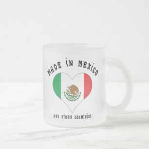 Lustiges hergestellt in Mexiko Mattglastasse