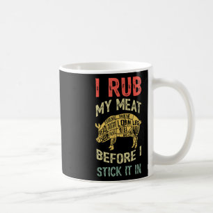 Lustiges Herren-Daddy-Liebt-Bbq-ich-reibe-mein-Fle Kaffeetasse