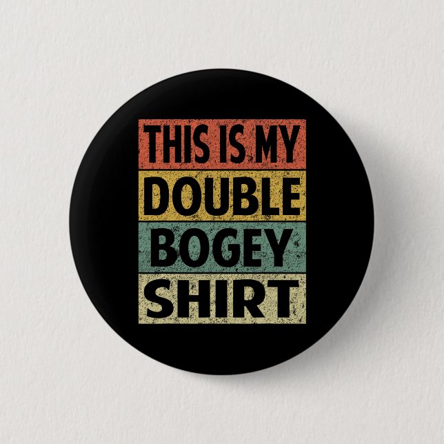 Lustiges Herren Golfer Hacker Das Ist Mein Double  Button (Vorderseite)