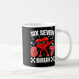 Lustiges Herz 67 Bruh Valentins Six Seven Meme Gen Kaffeetasse