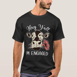 Lustiges Heu Leute, ich bin verlobt Kuh-Paare Verl T-Shirt