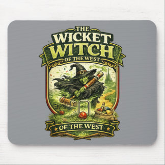 Lustiges Hexen-Croquet-Spieler-Rasenspiel-Geschenk Mousepad
