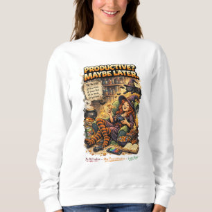 Lustiges Hexen-Gamer-Prokrastinations-Zitat-Design Sweatshirt