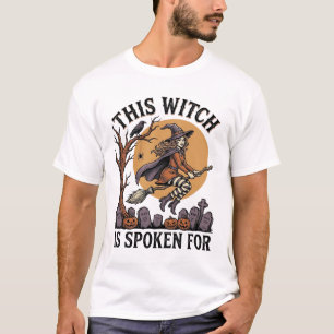 Lustiges Hexen-Shirt Verlassener Friedhof Vintage T-Shirt
