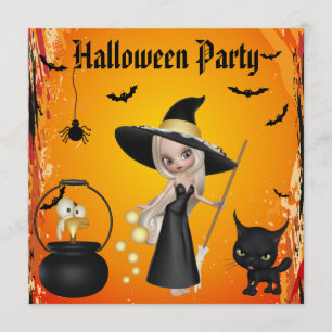 Lustiges Hexenbrew-Halloween-Party lädt ein Einladung