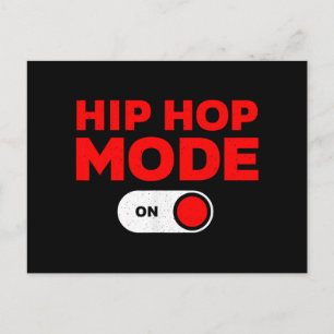 Lustiges Hip-Hop-Design für Männer Frauen 90er Hip Feiertagspostkarte