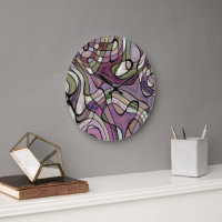 Lustiges Hip Purple Violett Schwarzes Mosaik Pop-A