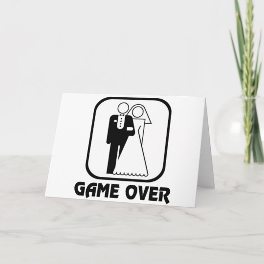 Lustiges Hochzeit Spiel Vorbei Karte Zazzle Ch