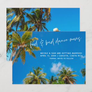 Lustiges Hochzeitsfoto am Strand - Save-the-Date-K Save The Date