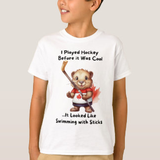 Lustiges Hockey-Biber-Shirt T-Shirt