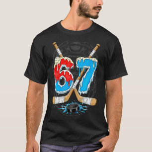 Lustiges Hockey-Eis 67 Schmelzendes Eis Gen Alpha T-Shirt