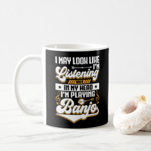 Lustiges Hören In Meinem Kopf Spiele Ich Banjo Kaffeetasse