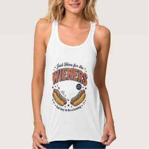 Lustiges Hot Dog Wiener Vintage-Shirt-Design_1 Tank Top