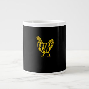 Lustiges Huhn F-Caw-F Henne Geflügel Hahn Stall Jumbo-Tasse
