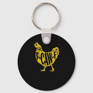 Lustiges Huhn F-Caw-F Henne Geflügel Hahn Stall Schlüsselanhänger