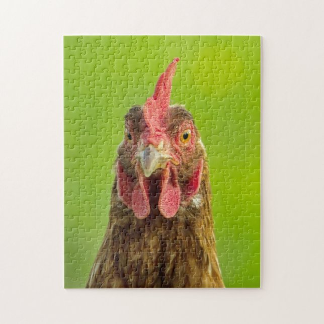 Lustiges Huhn - Foto-Puzzlespiel (Vertikal)