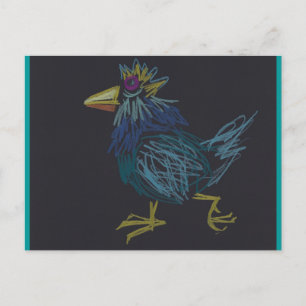 Lustiges Huhn-glückliche Feiertagspostkarte