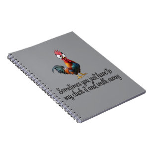 Lustiges Huhn Manchmal Muss Man Einfach Cluck Sage Notizblock