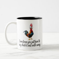 Lustiges Huhn Manchmal Muss Man Einfach Cluck Sage