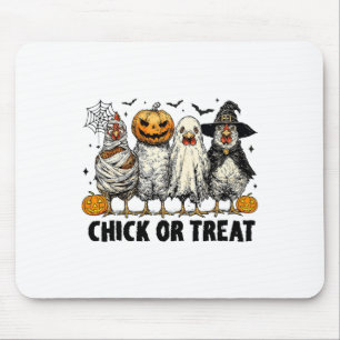 Lustiges Huhn oder Halloween-Hexen-Spooky-Chicke Mousepad
