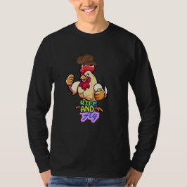 Lustiges Huhn Rise and Fly“-T-Shirt T-Shirt
