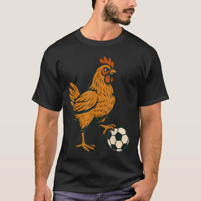 Lustiges Huhn T-Shirt (Vorderseite)
