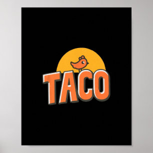 Lustiges Hühnchen Meme Trendiger Taco Trump Immer Poster