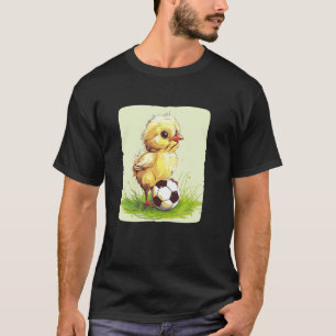 Lustiges Hühner-Kick-Kostüm für Fußballfans T-Shirt