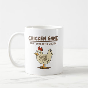 Lustiges Hühner-Spiel Schau dir das Huhn nicht an  Kaffeetasse