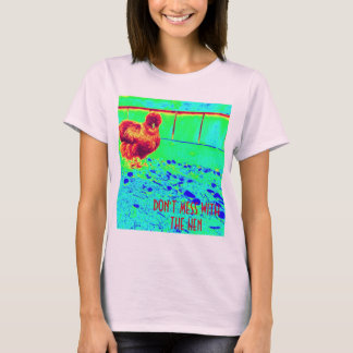 Lustiges Hühner-T-Shirt freches Silkie-Huhn T-Shirt