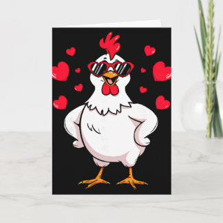 Lustiges Hühner-Valentins-Herz-Singles-Humor für C Karte