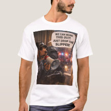 Lustiges Hund-Verhandlung-Shirt – Slipper-Witz-Ges
