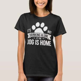 Lustiges Hunde-Trinkshirt Trinkwitz mit Hundepfote T-Shirt