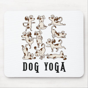 Lustiges Hunde-Yoga-Geschenk-T-Shirt - Süße Famili Mousepad