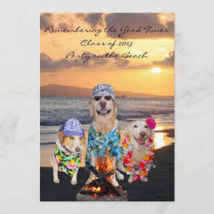 Lustiges HundeAbschluss-Party auf der Einladung