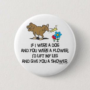 Lustiges Hundegedicht Button