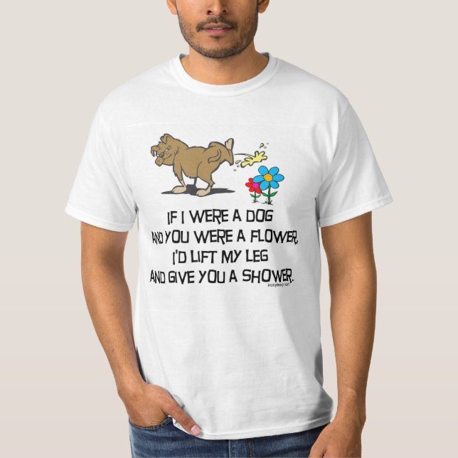 Lustiges Hundegedicht T-Shirt (Vorderseite)