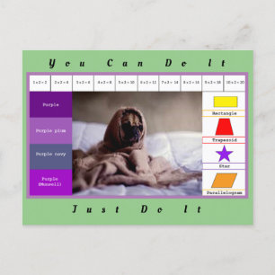 Lustiges Hunder Bildungs Spiel Postkarte