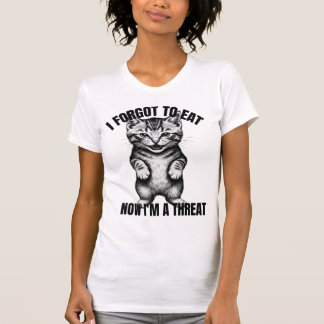 Lustiges Hungriges-Katze-Shirt - Ich habe vergesse T-Shirt
