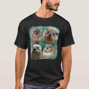Lustiges Hyrax-Heulen-Bei-Mond-Meme-T-Shirt - Hil T-Shirt