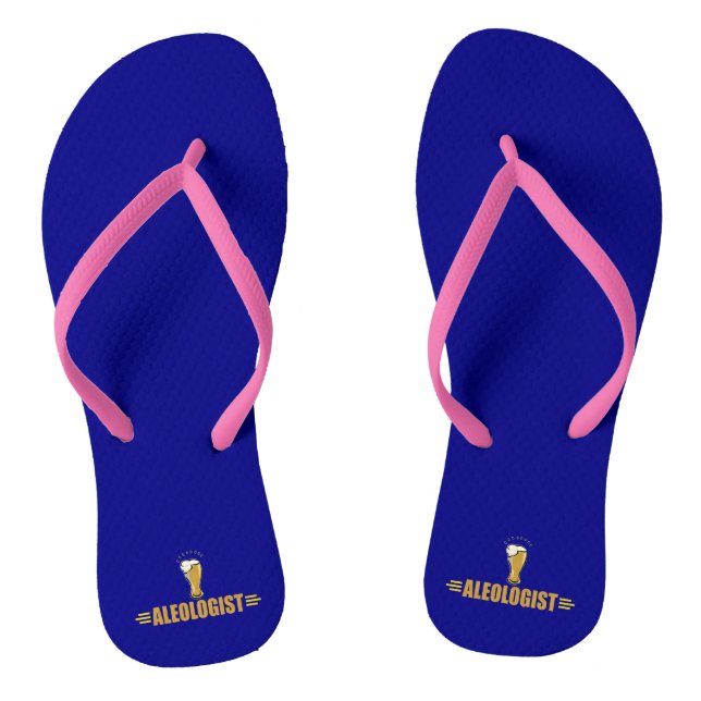 Lustiges i-Liebe-Bier Flip Flops (Fußbett)