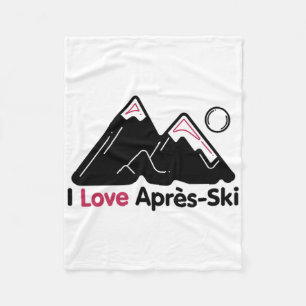 Lustiges Ich Liebe Apres Ski Shirt - Großartiges S Fleecedecke