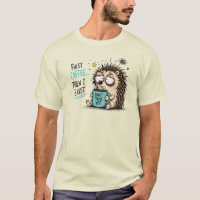 Lustiges Igel-Kaffeeliebhaber-Design