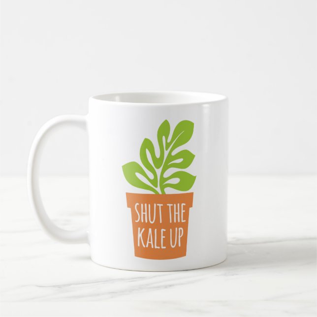 Lustiges im Garten arbeitenwortspiel schloss den Kaffeetasse (Links)